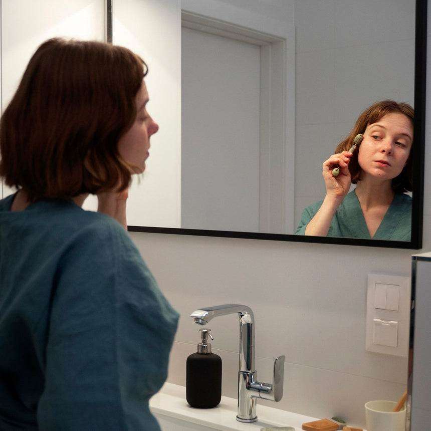Rectangular Mirror Matte Black Frame