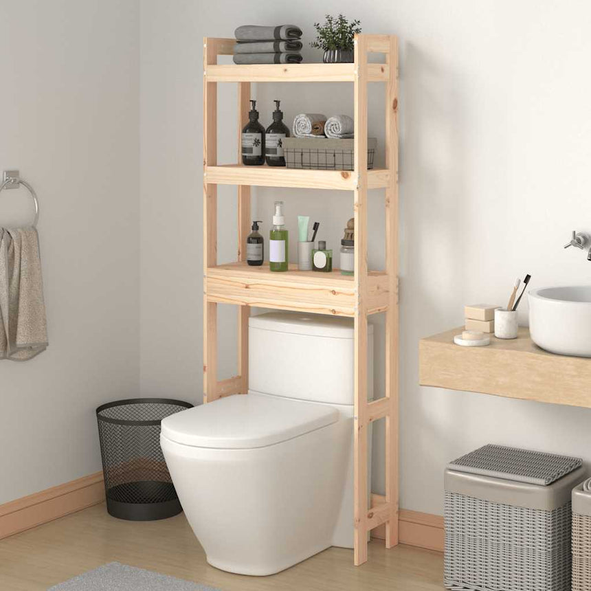 Vidaxx toilet rack 63x26x171 cm solid pine wood