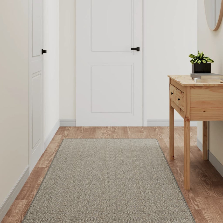 Platinum sisal-look rug runner