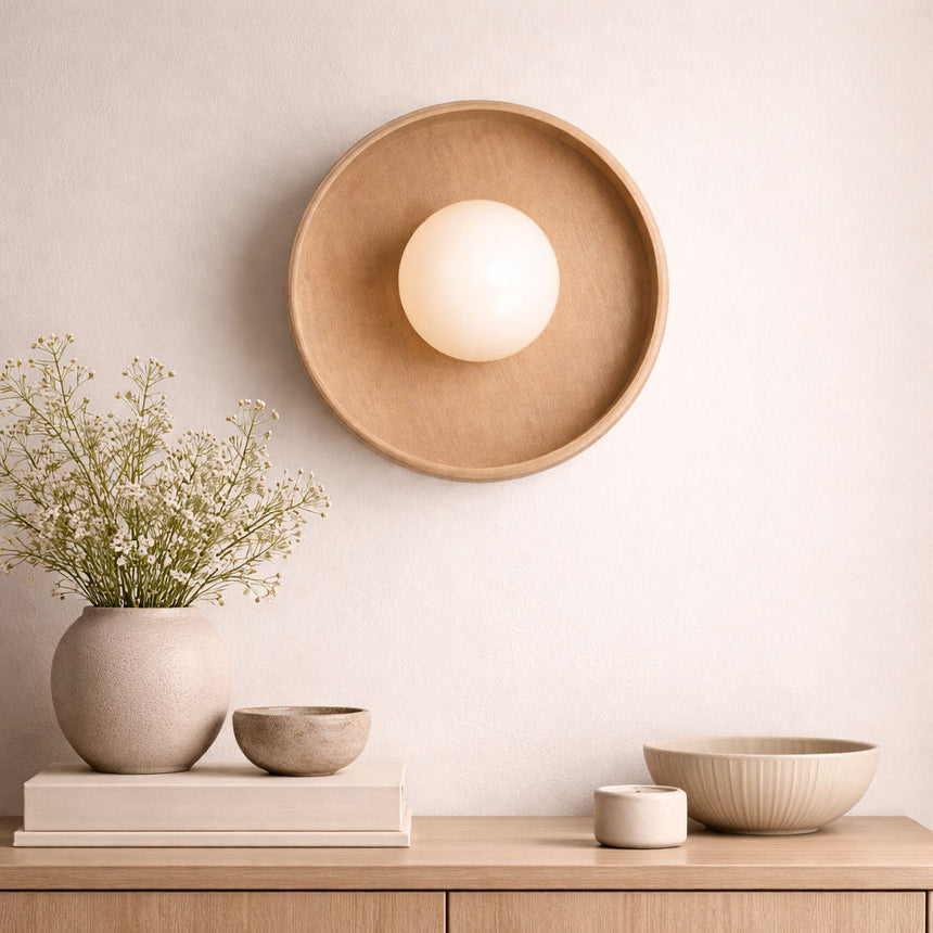 Silo wall light in plant-based composite
