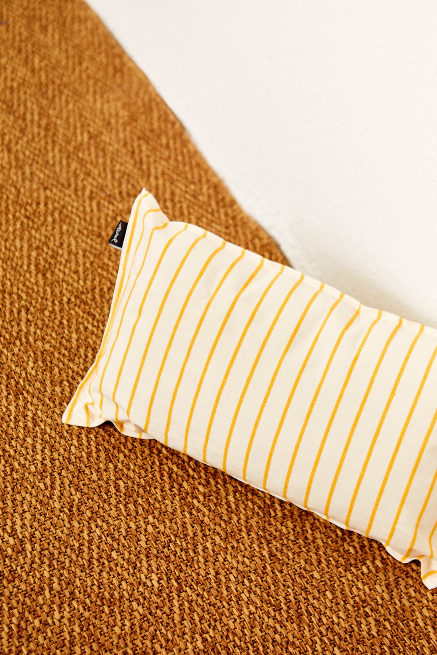 Cushion Cover Chain Pattern Yellow – 30 × 50 cm