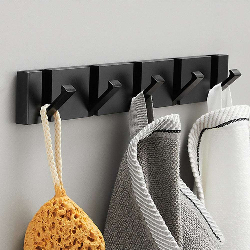 Wall Coat Rack Palermo, Black Metal