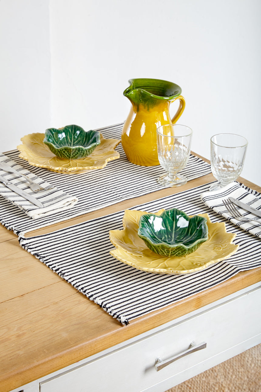 Placemat Loneta Black & White Stripe – Set of 2