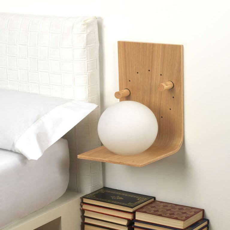 Wall Shelf Brera, Wood Floating Shelf