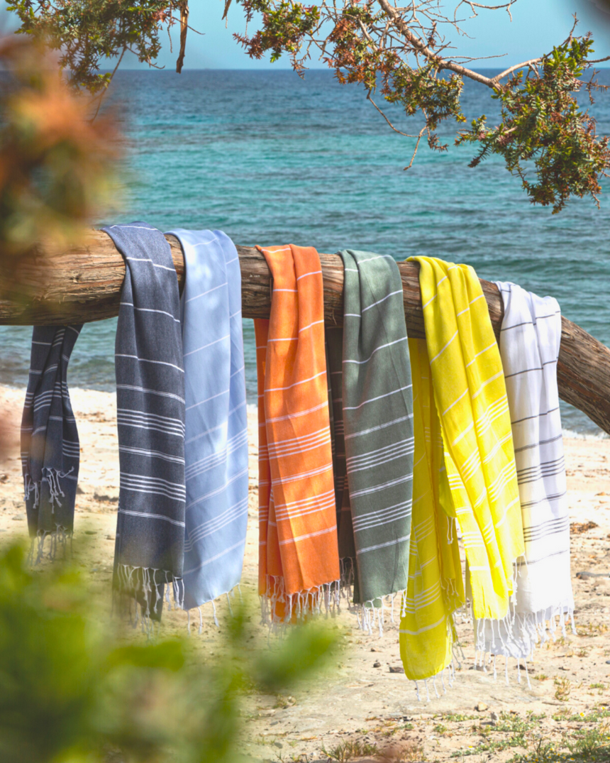 Ipanema Quick-Dry Hammam Towel, Orange