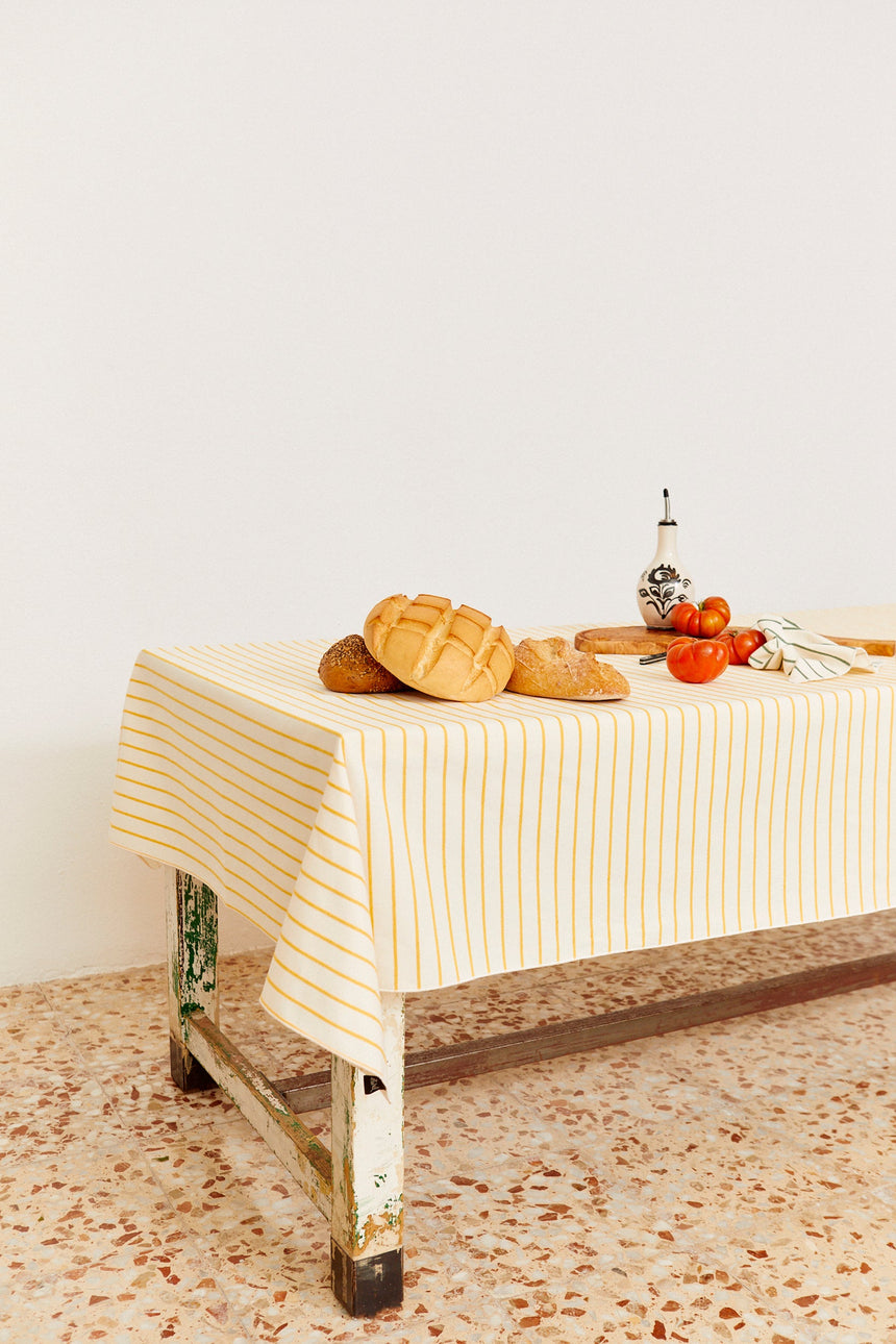 Tablecloth Chain Pattern Yellow