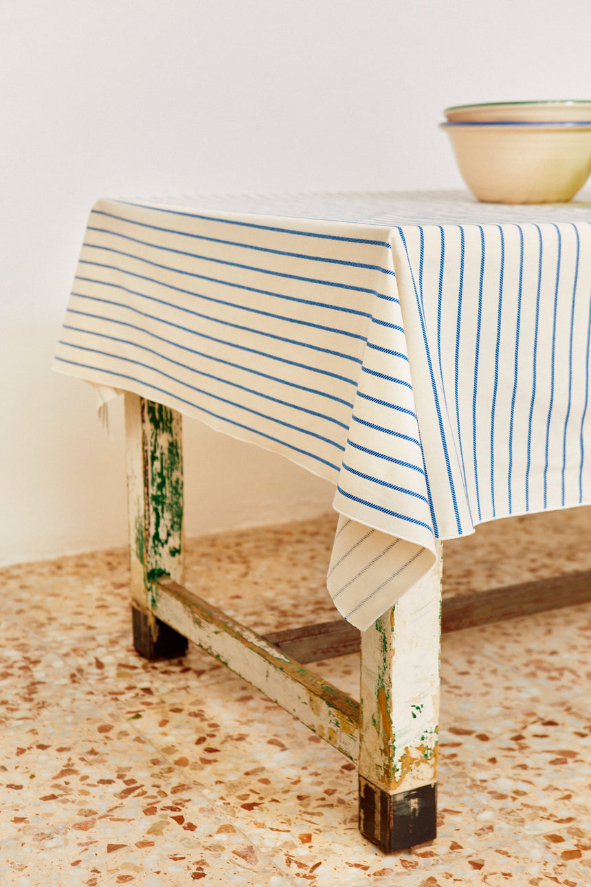 Tablecloth Chain Pattern Blue