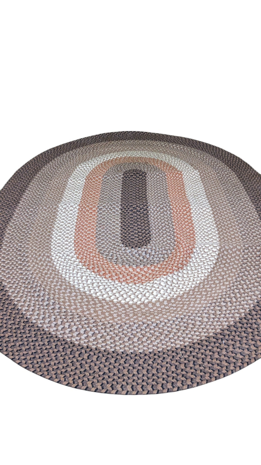 Braided Jute Oval Rug, 271 x 189 cm