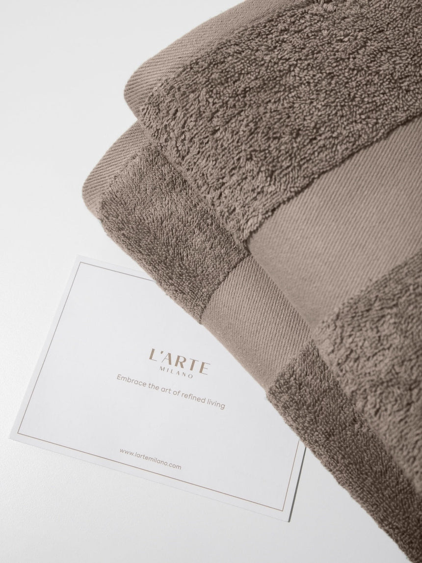 Set: cotton towel set – (2 pcs, 70 x 140 cm) and cotton towel set – (2 pcs, 50 x 90 cm)