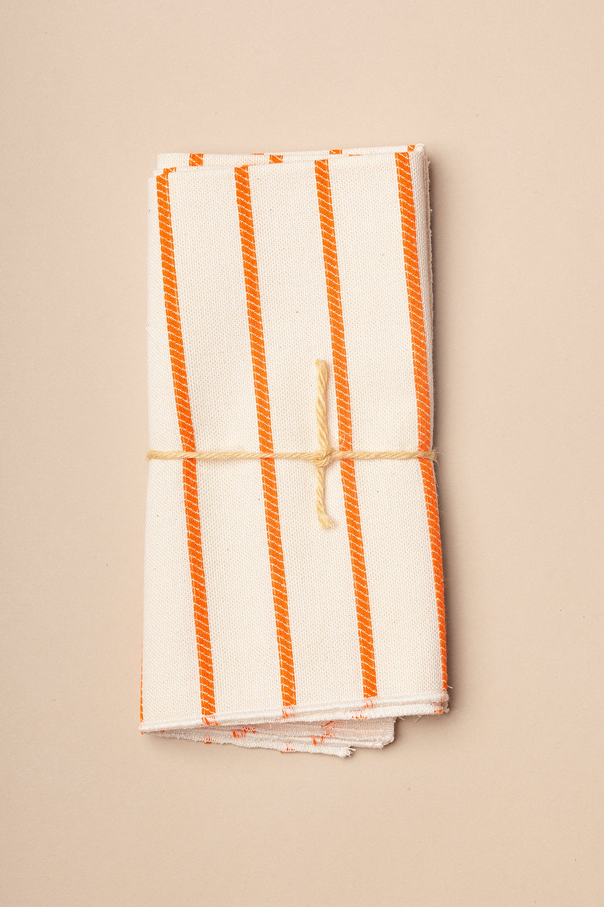 Napkins Chain Orange, Set of 2