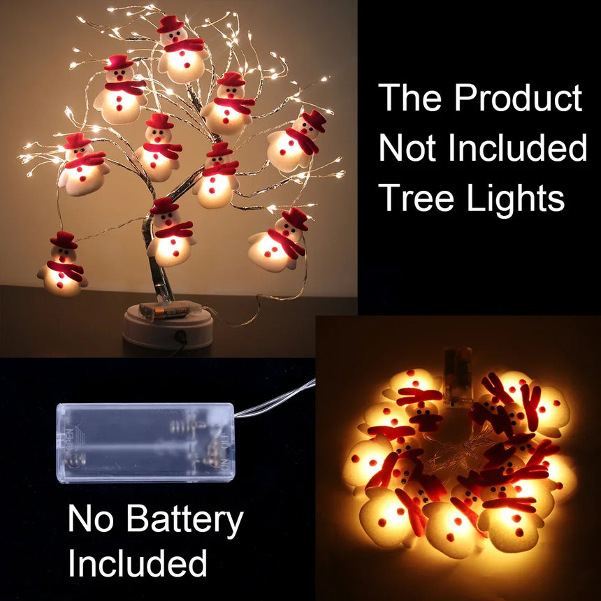 Snowman LED Garland String Light, 166 cm
