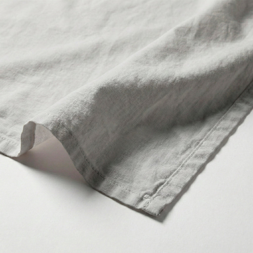 Basic Cotton Flat Sheet, Light Grey