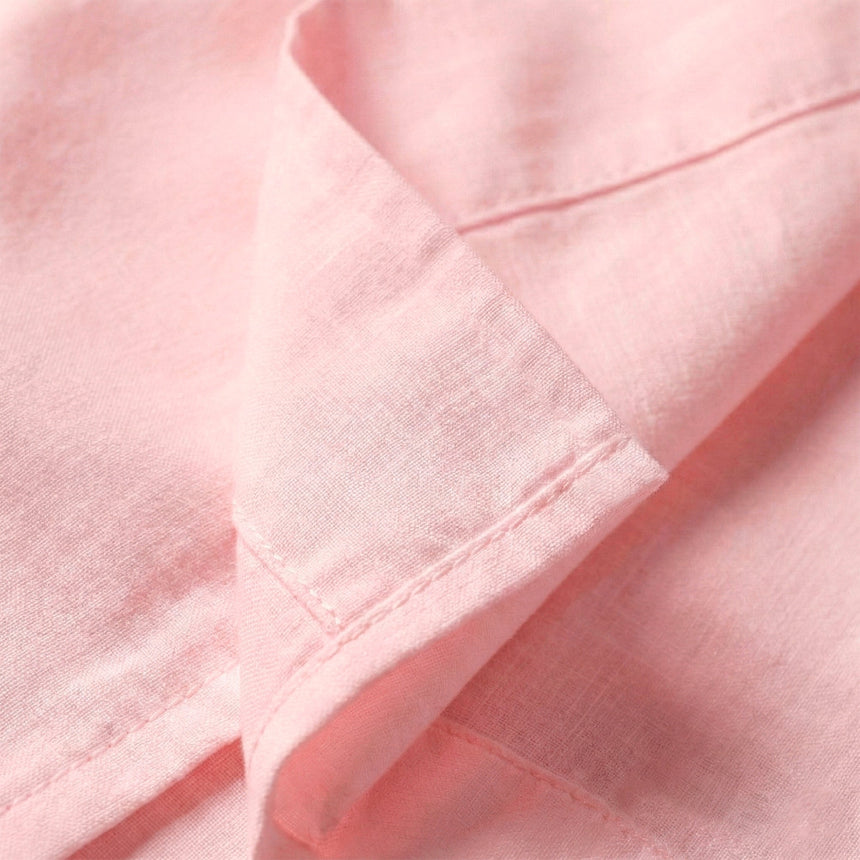 Basic Cotton Flat Sheet, Pale Pink
