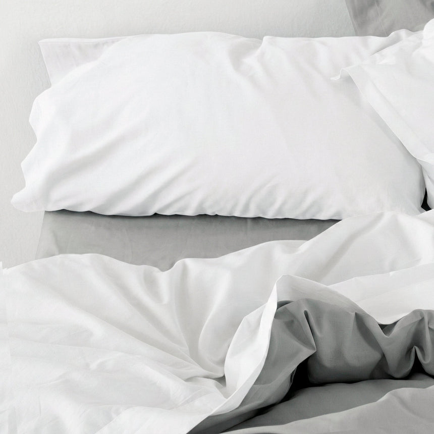 Basic Cotton Pillowcase, White