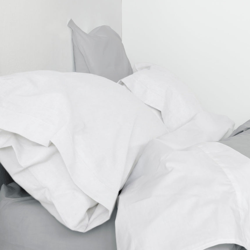 Basic Cotton Pillowcase, White