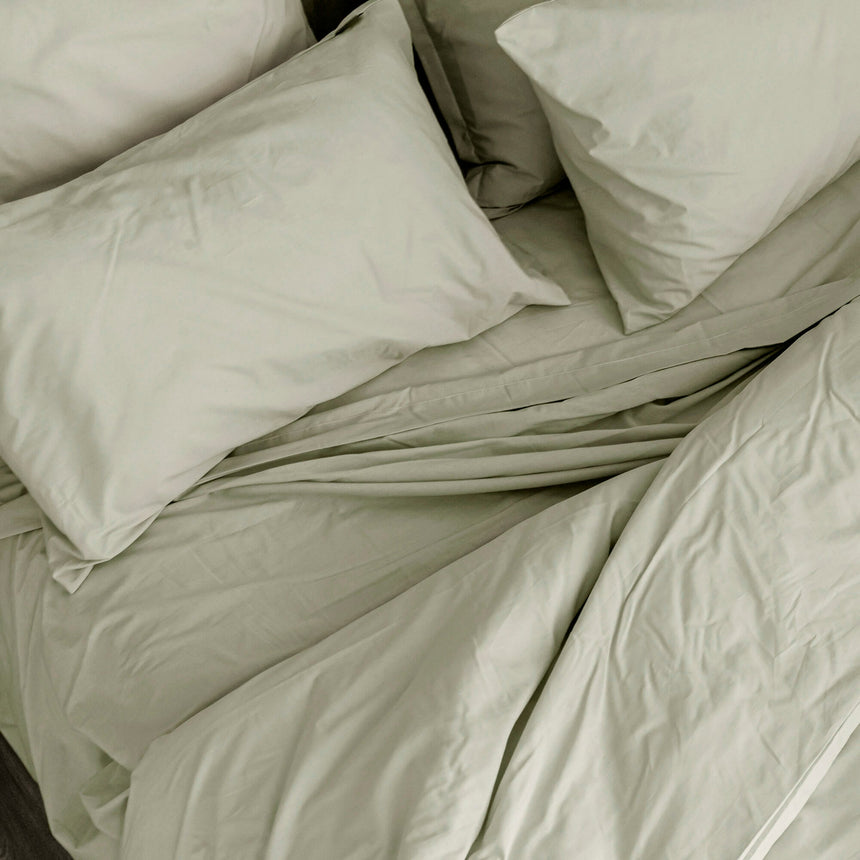 Basic Cotton Pillowcase, Clay Beige