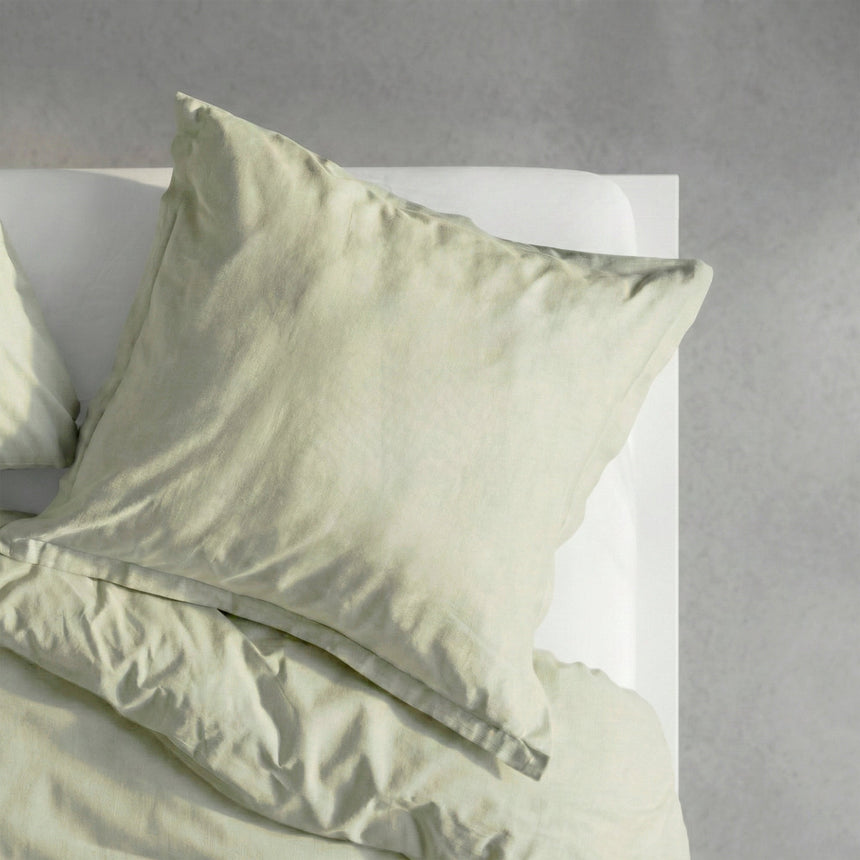 Basic Cotton Pillowcase, Clay Beige