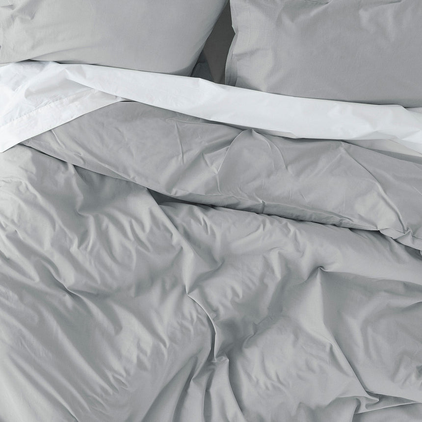 Basic Duvet Cover, Light Grey
