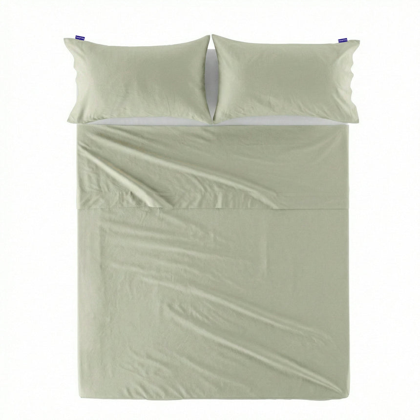 Basic Cotton Flat Sheet, Clay Beige