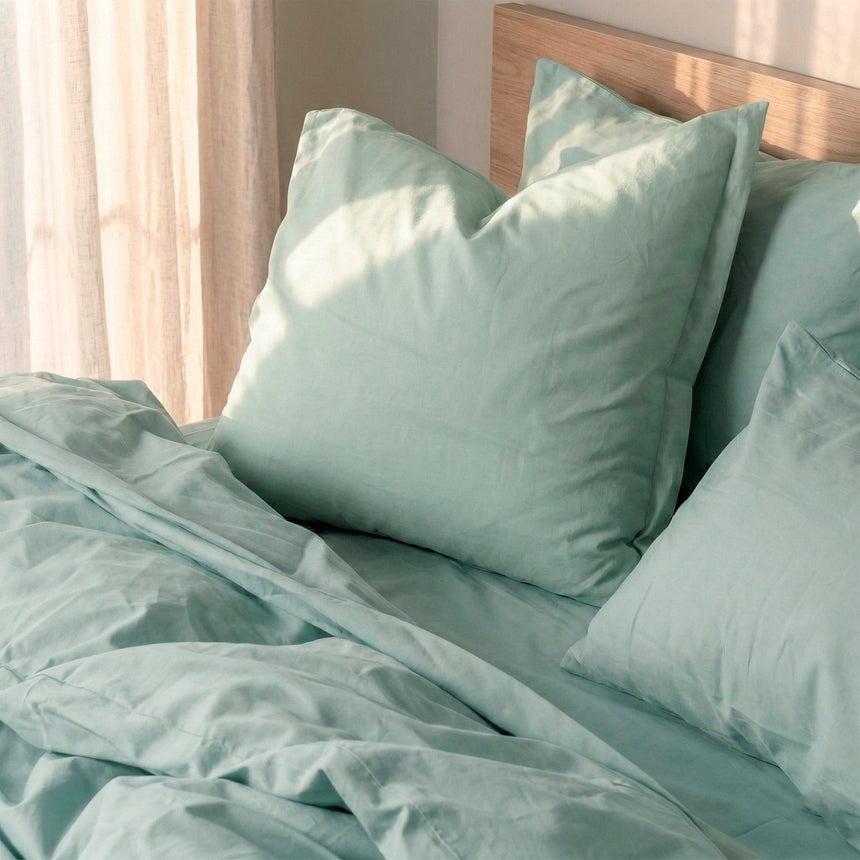 Basic Cotton Pillowcase, Mint
