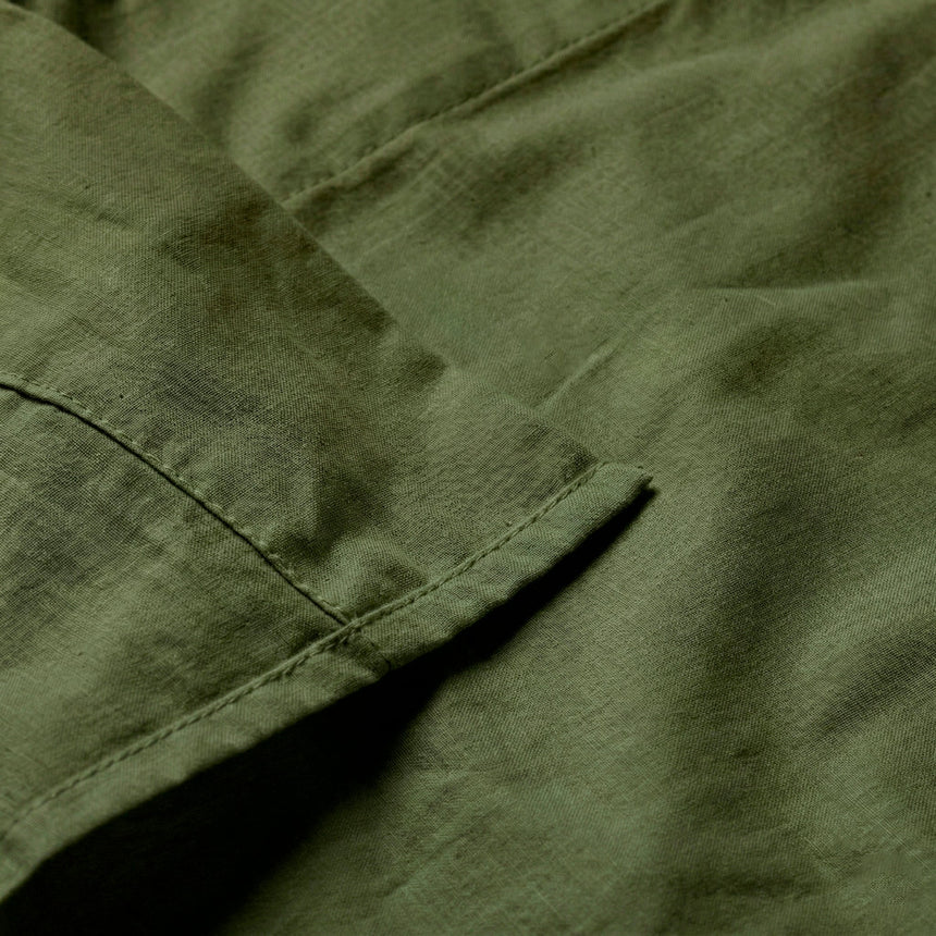 Basic Cotton Flat Sheet, Olive Green