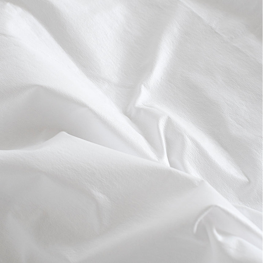 Waterproof Cotton Terry Pillow Protector, White