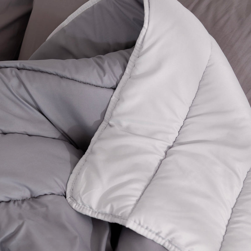 Basic Reversible Comforter, 300 g, Grey