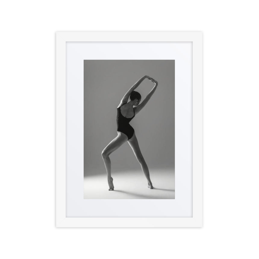 Timeless Grace – Black & White Dance Framed Poster #1 (21.5" H x 17.5" W)