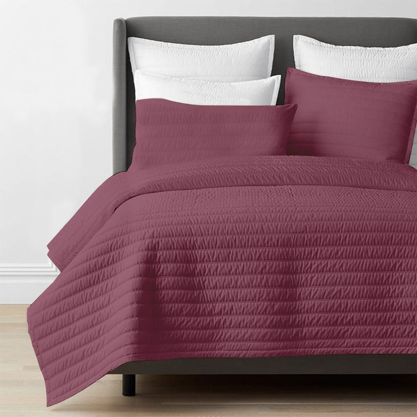 Channel stitch - Linen Cotton Quilt Sets