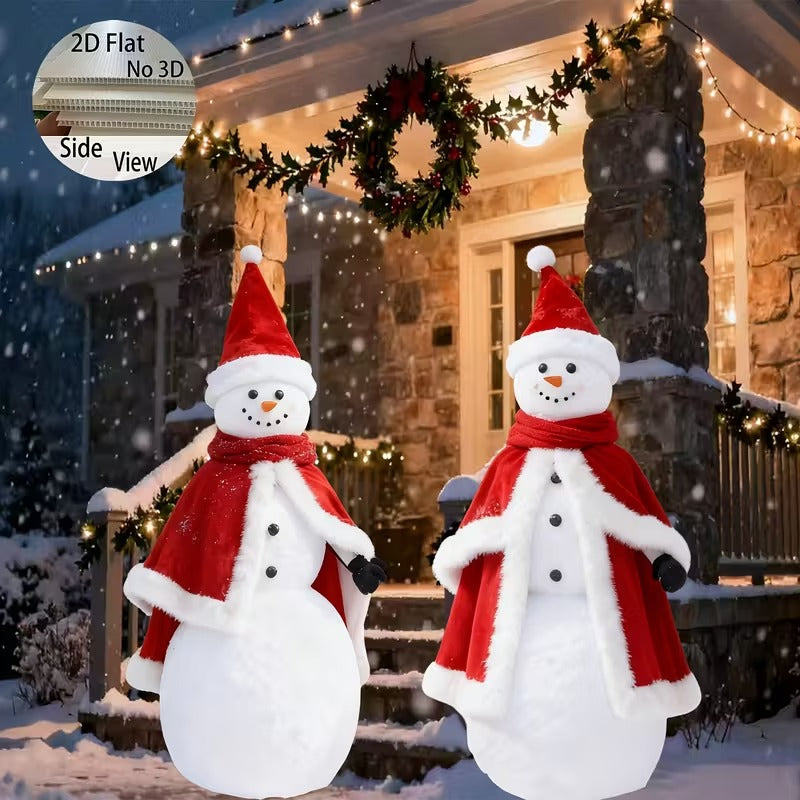 Snowman Lawn Decorations, 80 cm, Set of 2