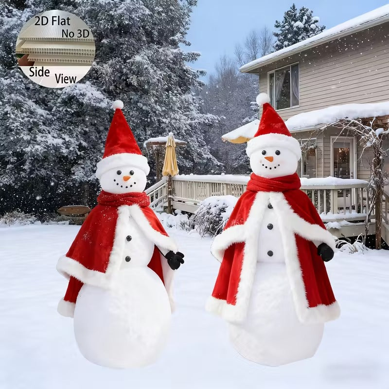 Snowman Lawn Decorations, 80 cm, Set of 2