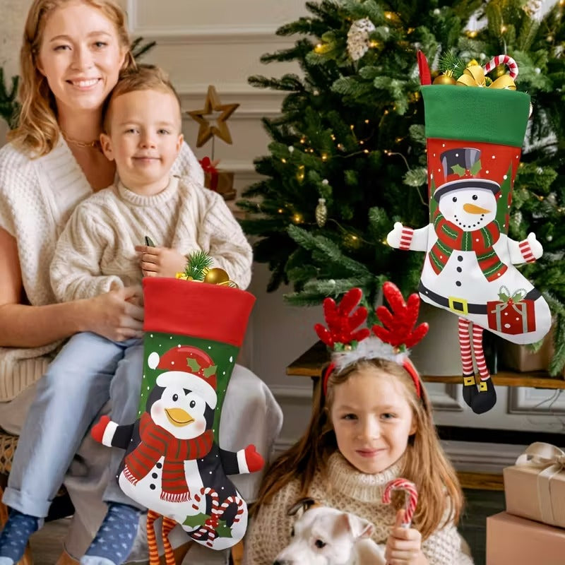 Christmas Stocking Set Holiday Decorations (4pcs)-2