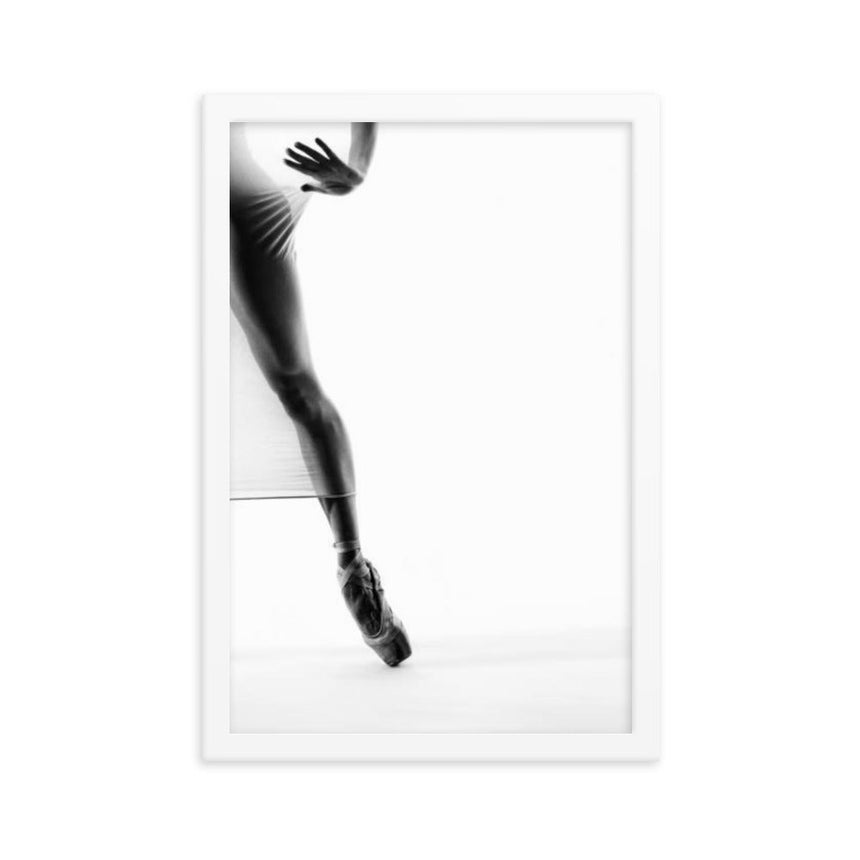 Minimalist Pointe | Dance-Art Framed Poster #7 (19.5" H x 13.5" W)