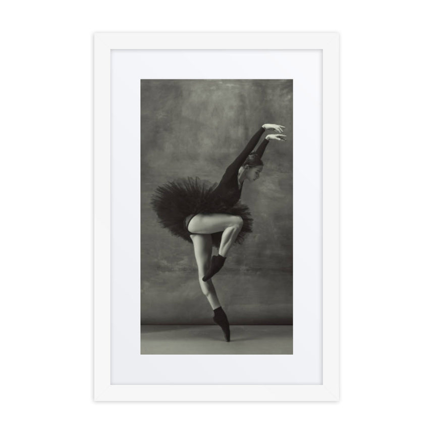 Onyx Elegance | Dance-Art Framed Poster #76 (23.5" H x 17.5" W)
