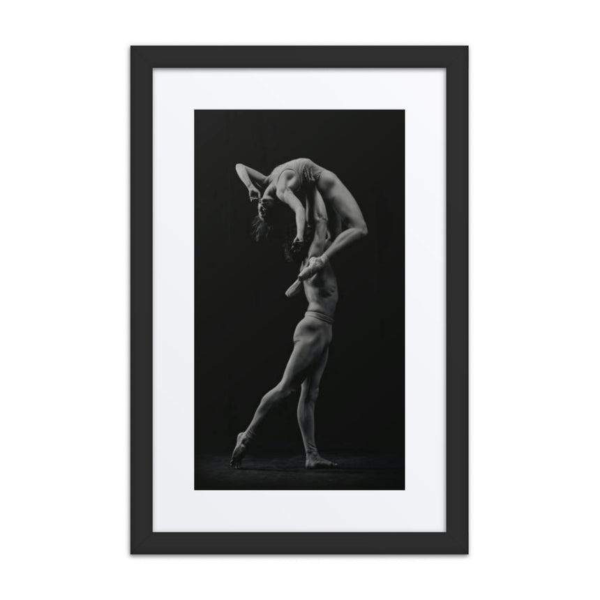 Poised Ascent | Dance-Art Framed Poster #75 (23.5" H x 17.5" W)