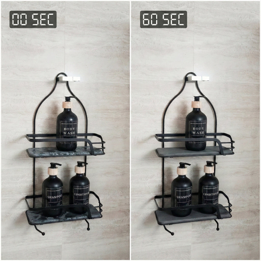 Mafi Home Double Shower Organiser with Diatomite Base