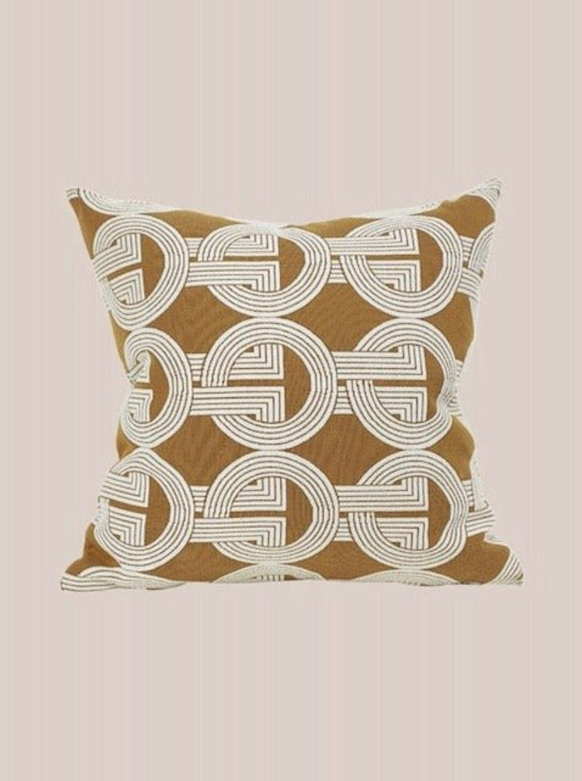 Safari Decorative Terracotta Throw Pillowcase, Earthy Tone Modern Fall Decors