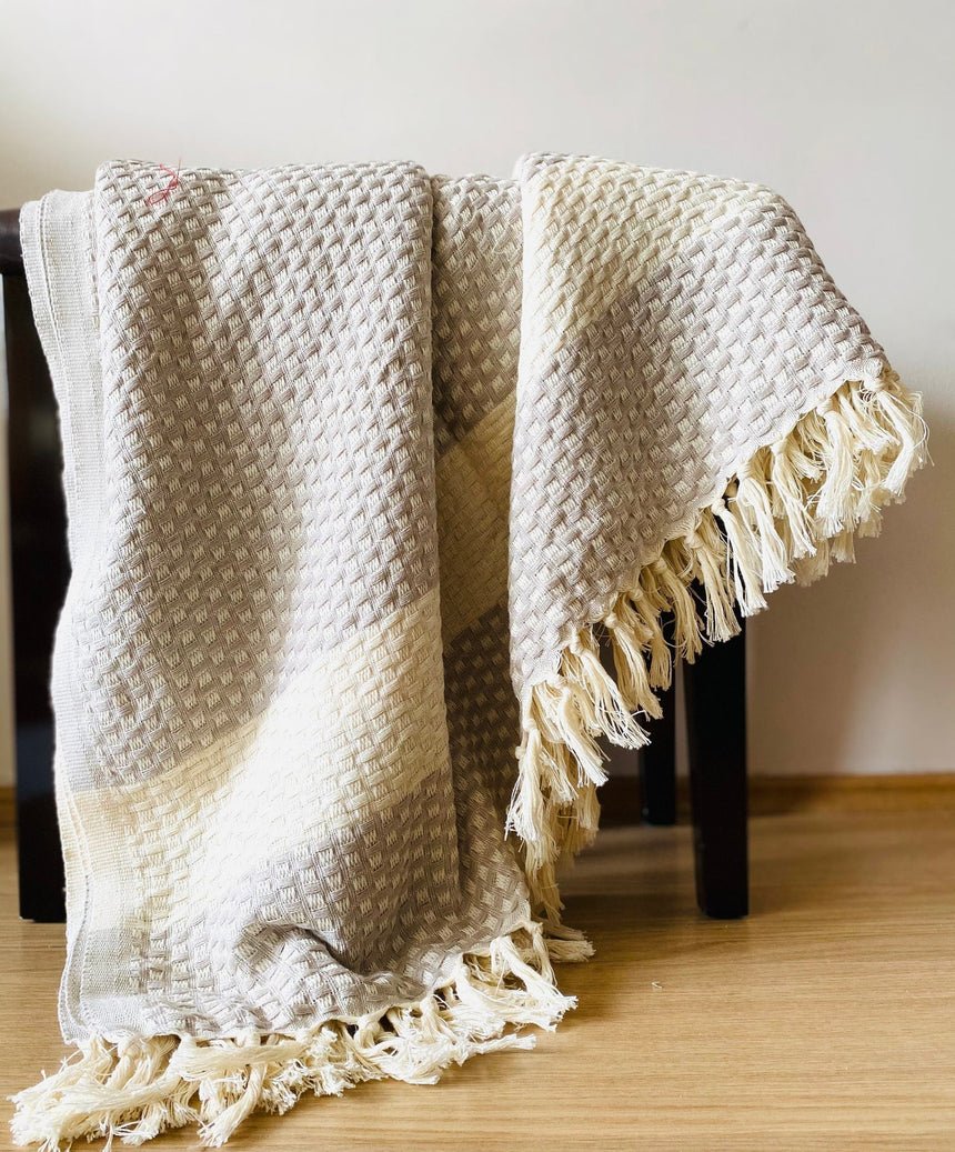Istanbul Handwoven Cotton Blanket, 250 x 200 cm