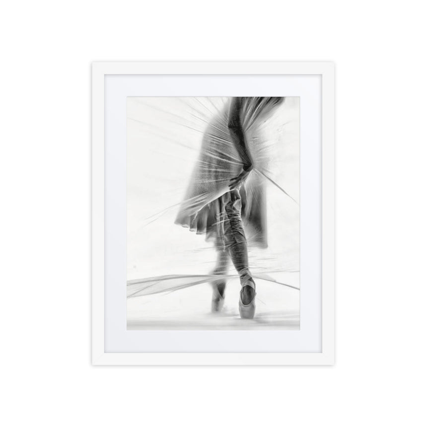 Whispered Lines | Dance-Art Framed Poster #81 (25.5" H x 21.5" W)