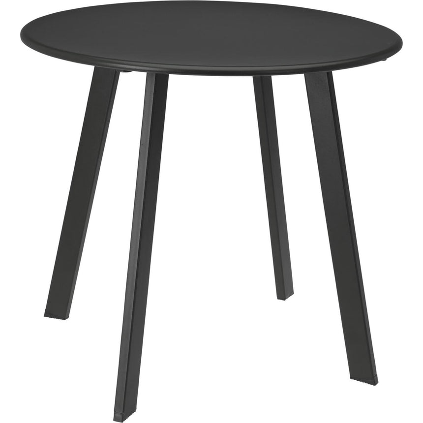 Round anthracite side table