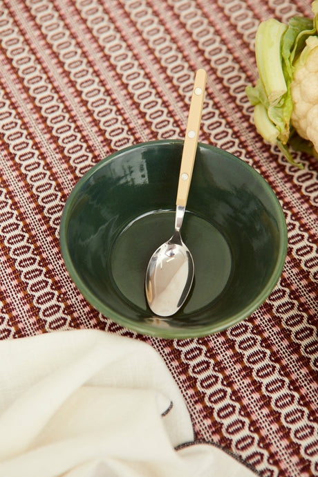 Medina green ceramic bowls, handcrafted in Cordoba