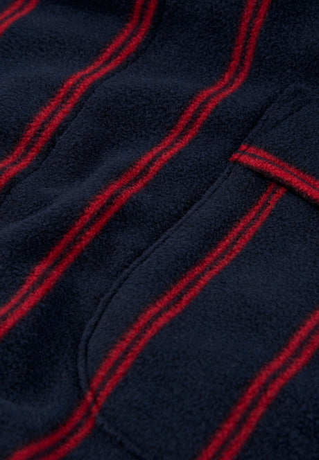 Bathrobe Fleece-Lined Printed, Blue