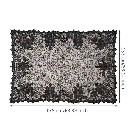 Halloween Lace Tablecloth, 135 x 175 cm