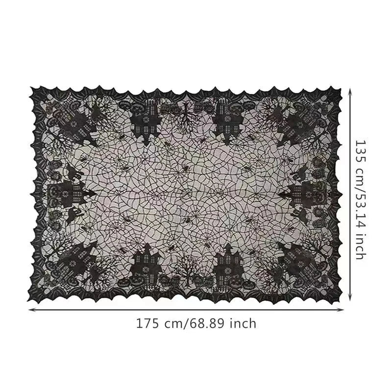 Halloween Lace Tablecloth, 135 x 175 cm