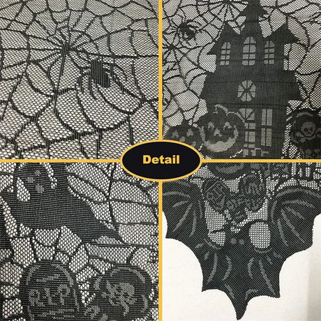 Halloween Lace Tablecloth, 135 x 175 cm