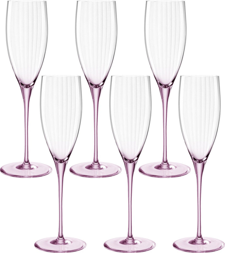 Leonardo poesia champagne glass 250 ml rosé - set 6