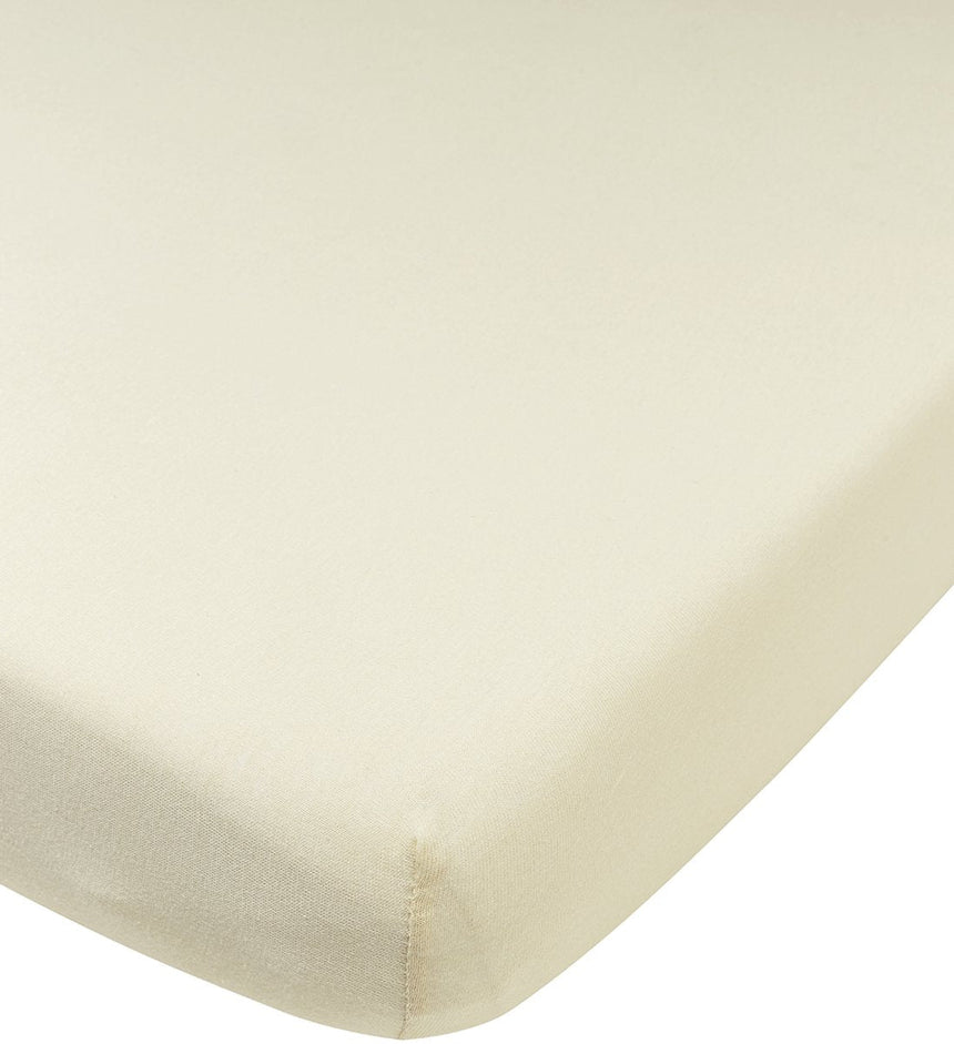 Meyco baby uni fitted sheet crib - jersey - nature - 40x80 90cm