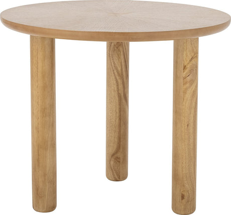 Beige rubber wood coffee table