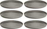 Leonardo roma plate 22cm taupe - set 6