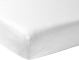 Meyco baby uni fitted sheet crib - white - 60x120cm